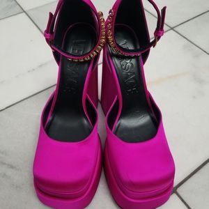 New Versace Meduse platform pumps $1475